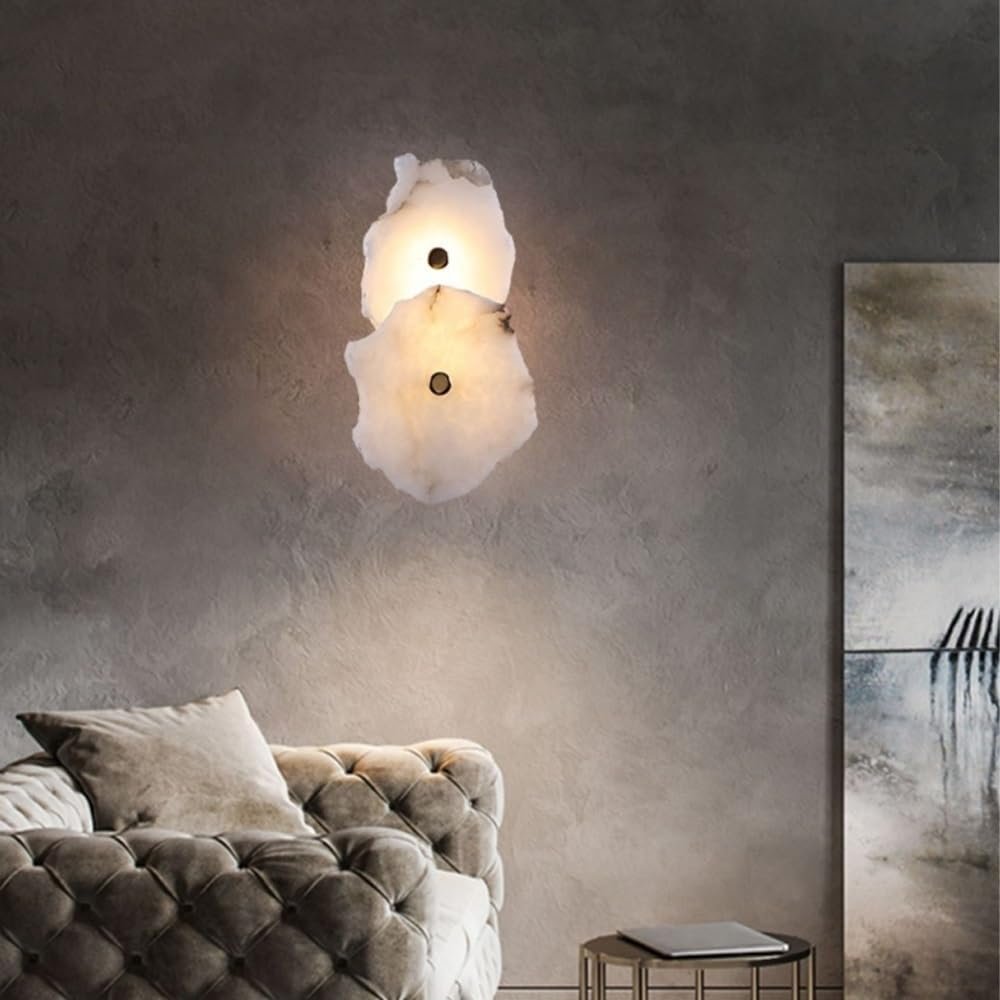 LED Stone Gold Frost Wall Light