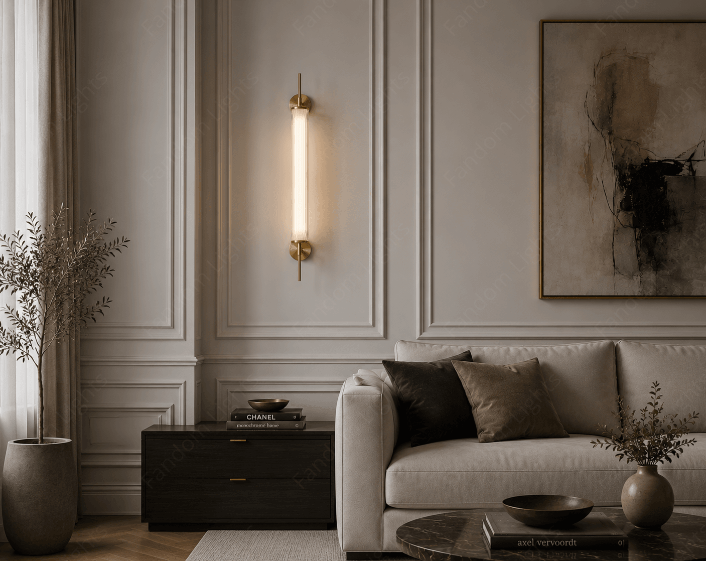 LED 700MM Gold Modern Wall Light Living Dining Wall Light